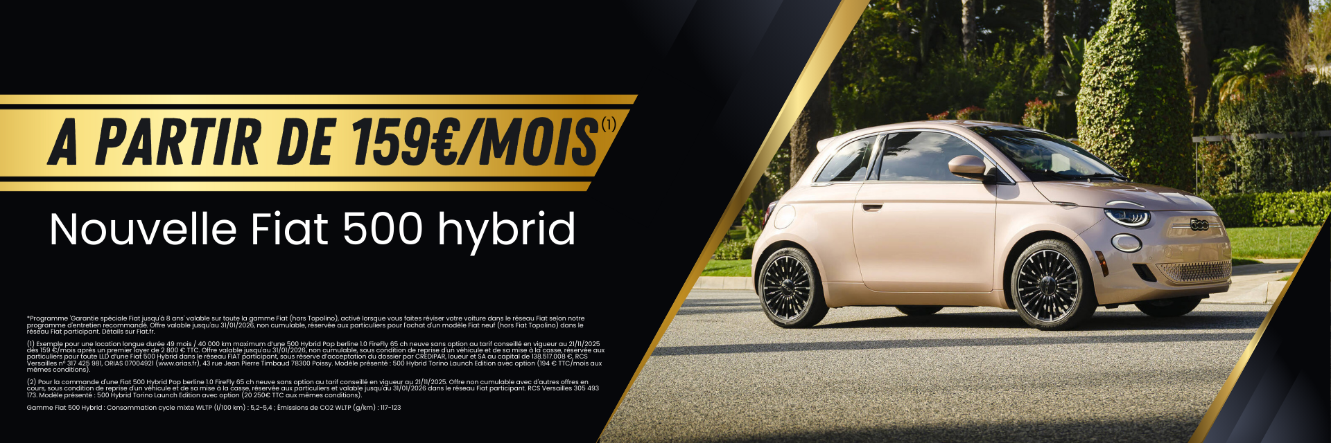 Nouvelle Fiat 500 hybrid à partir de 159€ _ mois Nouvelle Fiat 500 hybrid à partir de 159€ _ mois